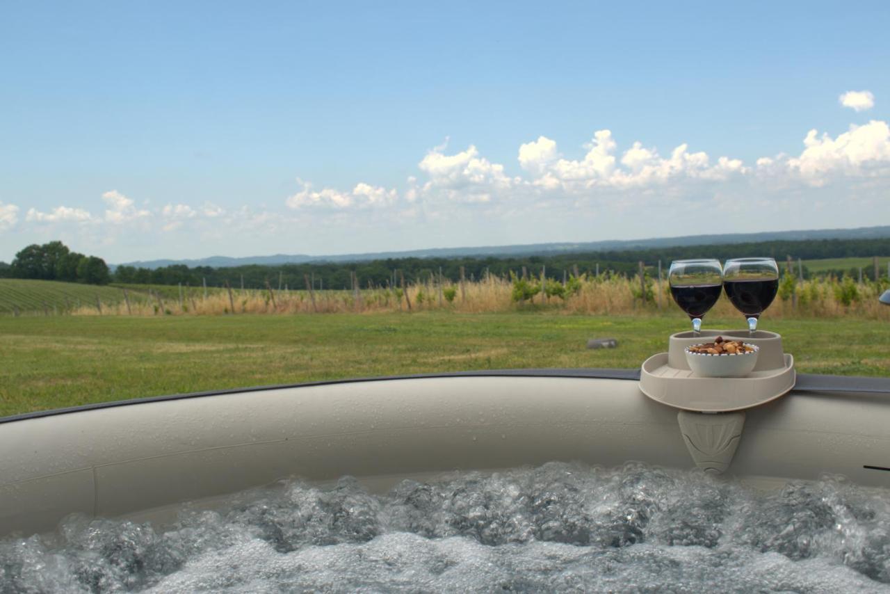 Perigourdine Avec Spa Et Vue Pomport Esterno foto