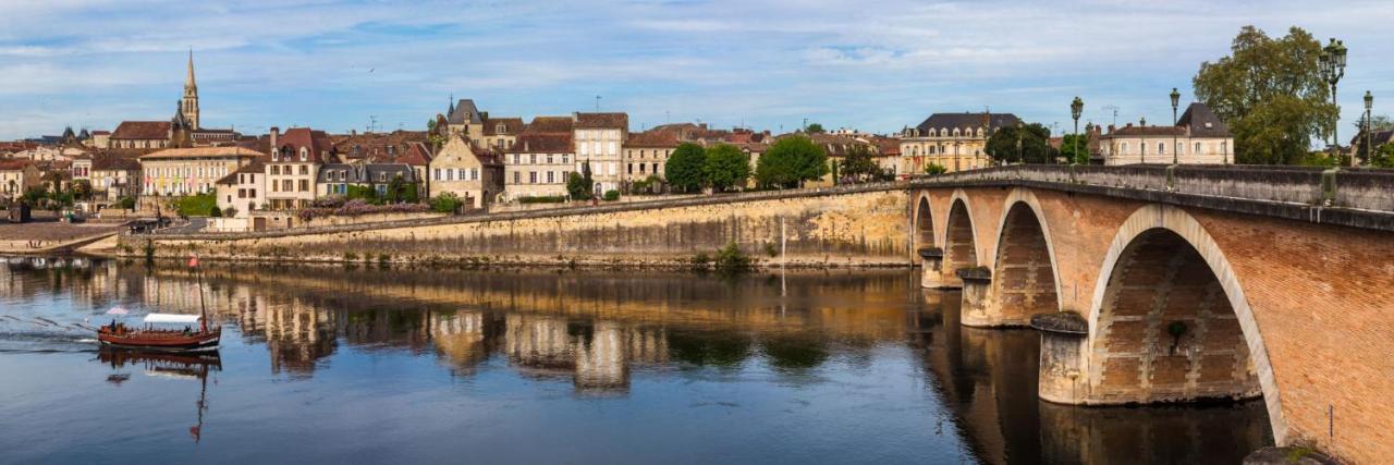 Perigourdine Avec Spa Et Vue Pomport Esterno foto