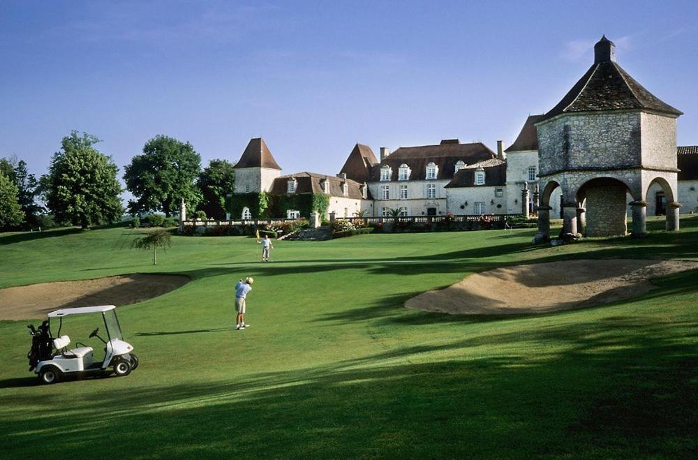 Perigourdine Avec Spa Et Vue Pomport Esterno foto