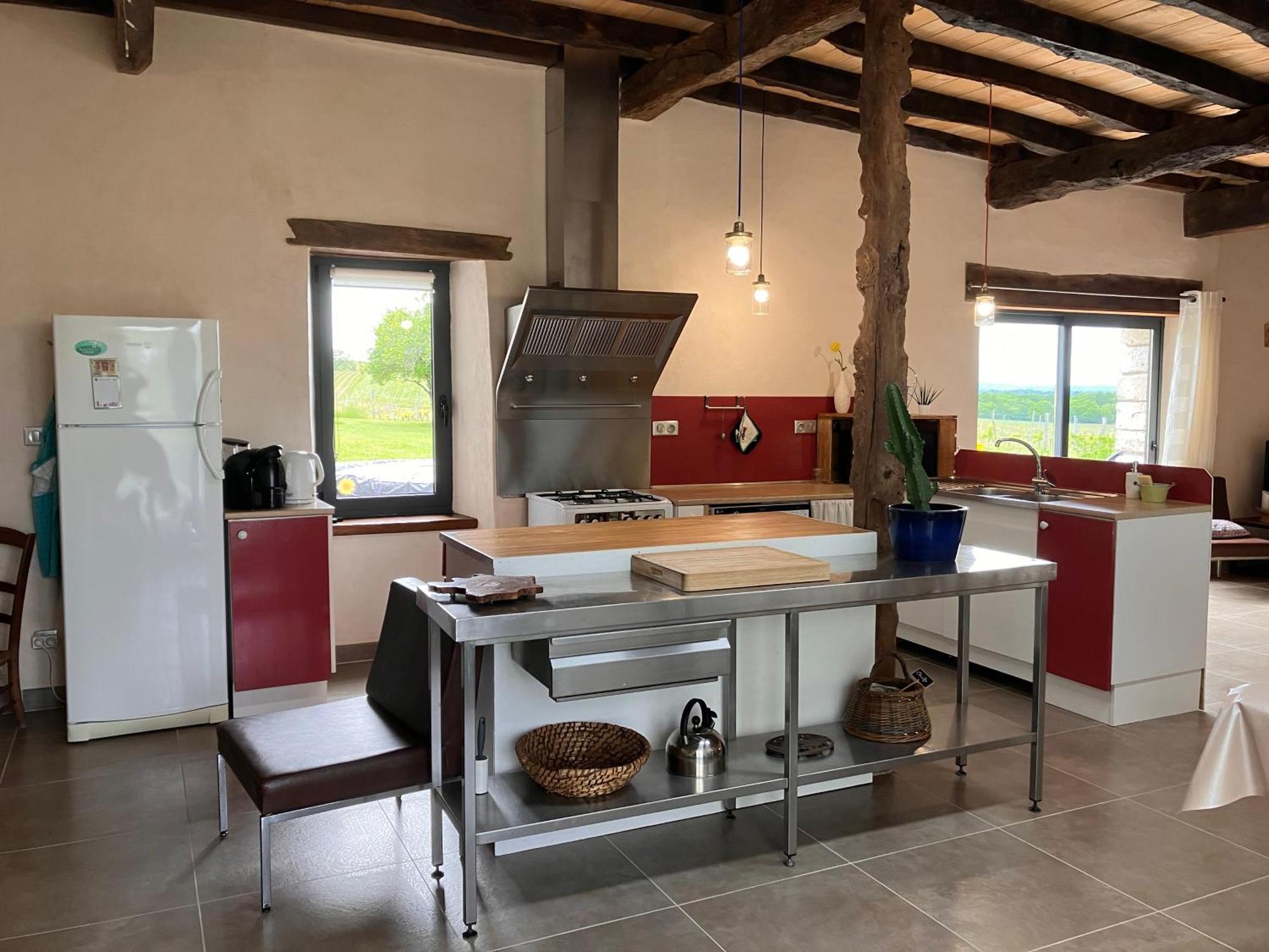 Perigourdine Avec Spa Et Vue Pomport Esterno foto